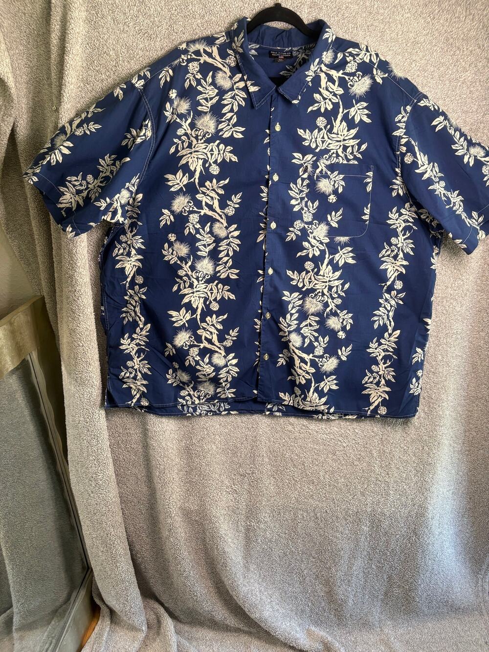 Vintage Polo Jeans Ralph Lauren 4XL Bee Floral Hawaiian Shirt
